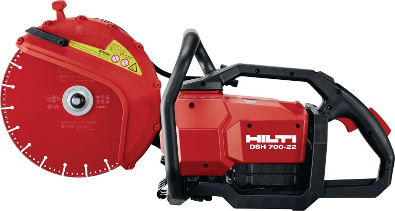 DSH 700-22 Akkutoiminen leikkuri (takakahva) Kestävä, takakahvan akkutoiminen leikkuri betonin, metallin ja muurauksen käsittelyyn (Nuron-akkualusta)