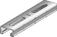 MQ-21-RA2 Stainless steel (A2) 21 mm high MQ strut channel for light-duty applications