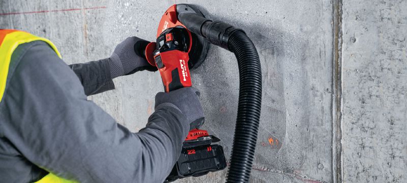 Nuron AG 6D-22 Cordless angle grinder (150 mm) Powerful cordless angle grinder with brushless motor, SensTech control and advanced safety features for discs up to 150 mm (Nuron battery platform) Applications 1