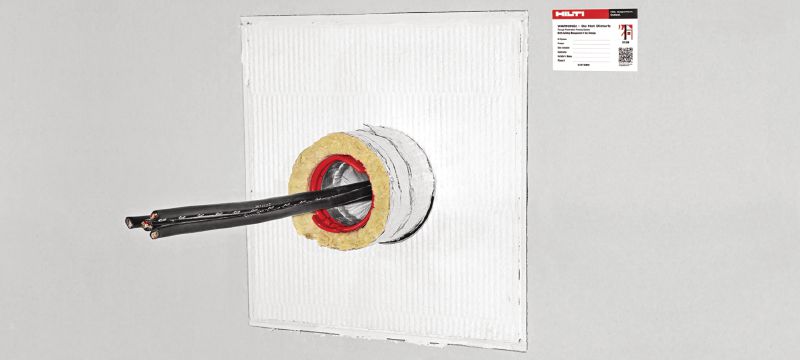 CFS-CT Firestop coating Firestop coated board system with wide approval range for sealing medium to large openings Applications 1