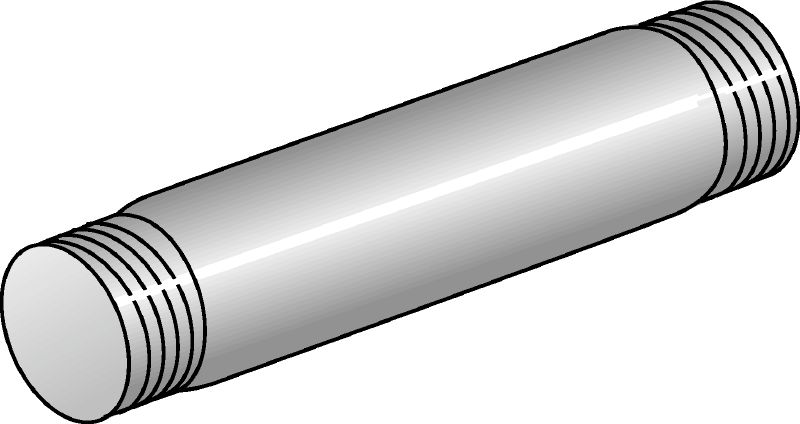 DH-SR Galvanised threaded bolt with threads on both ends for various applications