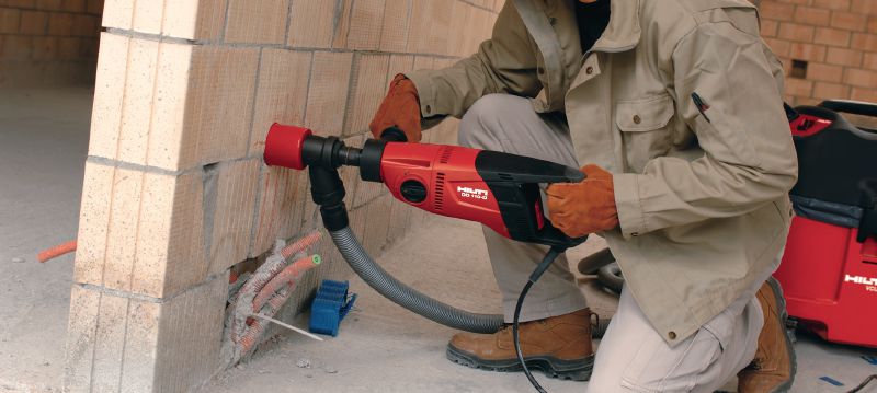 SPX-L masonry socket cutter (closed) Ultimate socket cutter for coring in all types of masonry (M16/M24 connection end) Applications 1