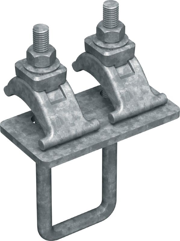 MT-BC-GS T OC Palkkikiinnike Ulkokäyttöön soveltuva palkkikiinnike MT-70 ja MT-80 -palkkien kiinnittämiseen teräspalkkeihin lievästi korrosoiviin olosuhteisiin