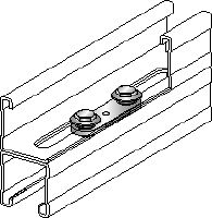 MQZ Galvanised channel tie to create double channels