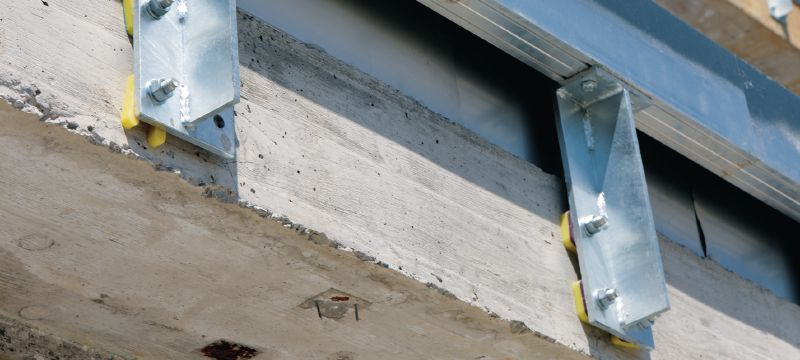 HST3-R kiila-ankkuri ruostumattomasta teräksestä Ultimate-tason kiila-ankkuri vaativiin sovelluksiin halkeilleessa betonissa (A4 ruostumaton teräs) Sovellukset 1