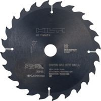 Wood circular saw blade (CPC) Top-performance circular saw blade for wood, with carbide teeth to cut faster, last longer and maximise your productivity on cordless saws