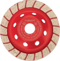 SPX Turbo diamond cup wheel Ultimate diamond cup wheel for angle grinders – for finishing grinding concrete and natural stone