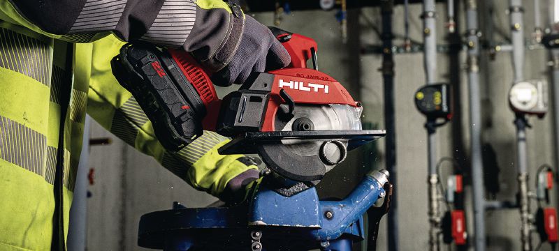 SC 4MR-22 Akkupyörösaha Akkutoiminen pyörösaha, jonka paino ja koko ovat minimaaliset, jopa 51 mm│2 syvyisiin leikkauksiin (Nuron-akkualusta) Sovellukset 1