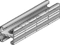 MQ-21 D-HDG plus Hot-dip galvanised (HDG plus) MQ installation double channel for medium-duty applications