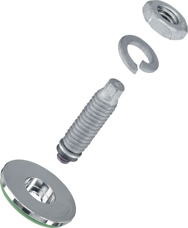 S-BT-EF HC Screw-in stud Threaded screw-in stud (carbon steel, metric thread) for electrical connections on steel in mildly corrosive environments, recommended maximal cross section of connected cable 120 mm²