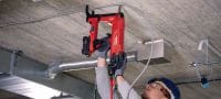 Nuron BX 3-ME-22 Cordless concrete nailer (M&E edition) Nuron battery-powered fastening tool for installing cables, conduits and threaded studs to concrete, steel and masonry (max. nail length 24 mm│15/16”) Applications 4