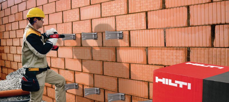 HRD-HF muovinen ruuviankkuri Esiasennettu muoviankkuri ruuvikiinnityksiin betonissa ja muurauksessa korroosionkestävällä ruuvilla (kuumasinkitty, kuusiokanta) Sovellukset 1