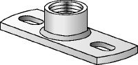 MGM 2-F Premium hot-dip galvanised (HDG) 2-hole base plate for light-duty fixed point applications (imperial)