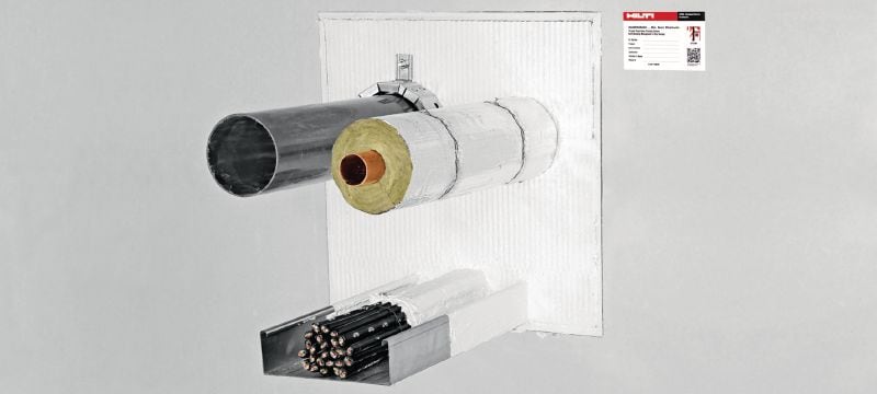 CFS-CT Firestop coating Firestop coated board system with wide approval range for sealing medium to large openings Applications 1