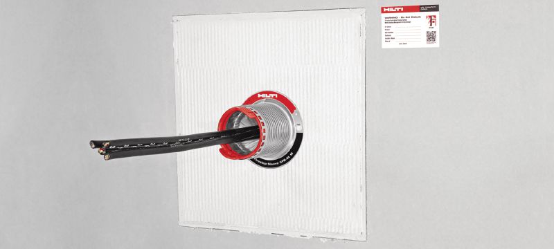 CFS-CT Firestop coating Firestop coated board system with wide approval range for sealing medium to large openings Applications 1