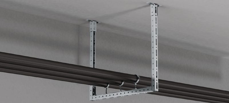 MT-C-L2E FL esiasennettu kulma Pidempi kulmatuki esiasennetulla Fast-Lock-mutterilla ja -pultilla modulaaristen kiskojärjestelmien asentamiseen Sovellukset 1