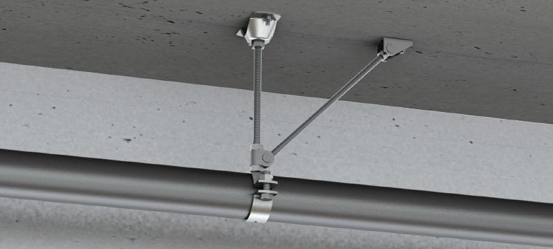 MFP-L Fixed point light Galvanized fixed point, braced on one side, for light-duty applications up to 4 kN Applications 1