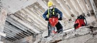 TE 2000-22 TE-S akkutoiminen murtovasara Tehokas ja kevyt akkutoiminen murtovasara betonin murtamiseen ja muihin purkutöihin (Nuron-akkualusta) Sovellukset 1