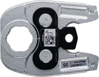 NPR PM M putkipuristimen leuka Puristusleuat M-profiilin puristusliittimiin, enintään 35 mm. Sopii Hilti NPR 19-A -putkipuristimeen.