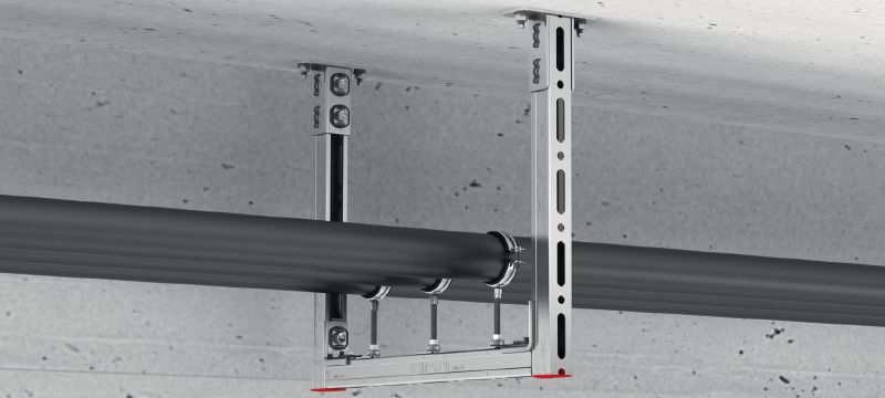 MQW-H2-CP Pre-assembled angle Ultimate galvanised pre-assembled angles for fastening MQ strut channels to each other Applications 1