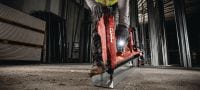 BX 4-IF-22 akkutoiminen betoninaulain (IF-lisäys) Nuron-akkukäyttöinen naulain väliseinärankojen ja kevyiden materiaalien kiinnitykseen betoniin, teräkseen ja muuraukseen Sovellukset 1
