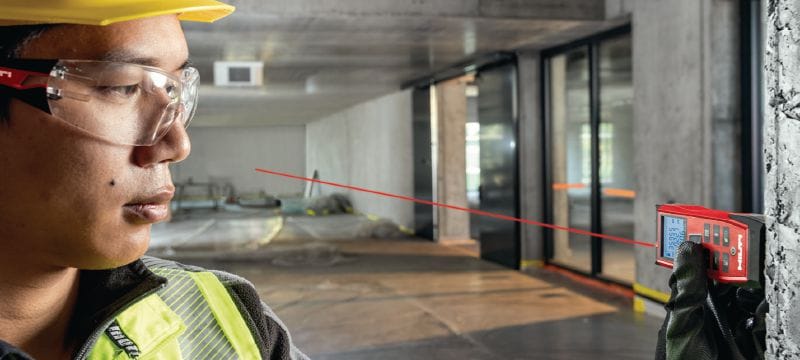PD-I Lasermittari Kestävä lasermittari älykkäillä mittaustoiminnoilla ja Bluetooth-yhteydellä sisäkäyttöön jopa 100 m:n etäisyydeltä Sovellukset 1