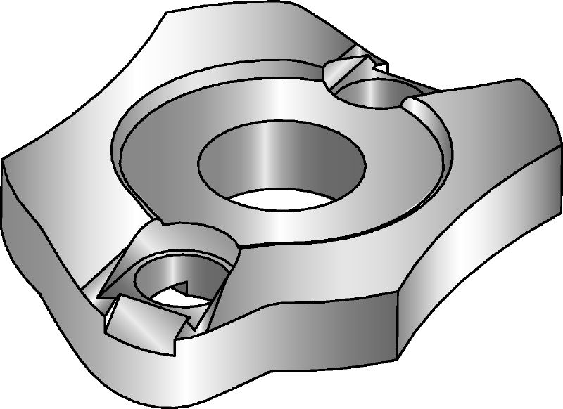 MQZ-U-F Hot-dip galvanised (HDG) installation washer for metric fastenings in butterfly holes