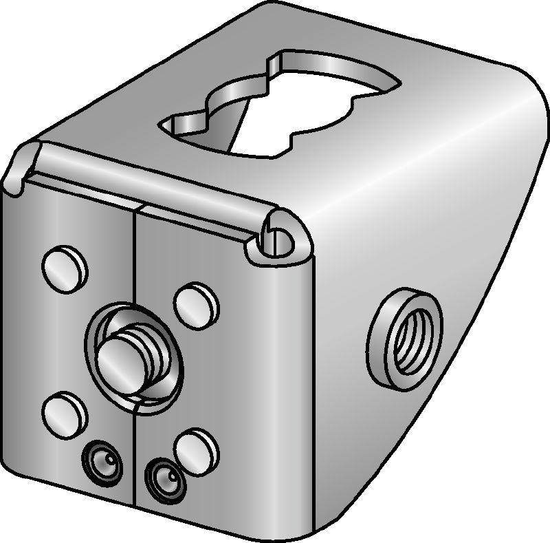 MQ3D connectors Galvanised elements for assembling 3D structures on site