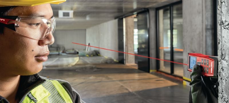 PD-I Lasermittari Kestävä lasermittari älykkäillä mittaustoiminnoilla ja Bluetooth-yhteydellä sisäkäyttöön jopa 100 m:n etäisyydeltä Sovellukset 1