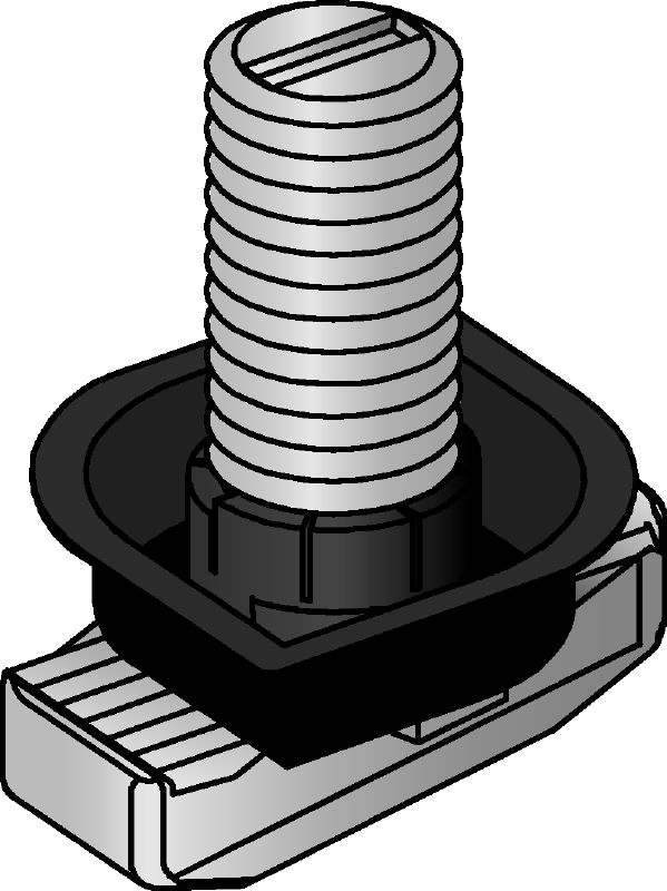 MIQA-T Hammer head bolt T-head bolt for fastening connectors and other construction elements to MIQ girders