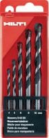 MDB Masonry drill bit sets Sets of masonry drill bits for drilling holes primarily in bricks, drywall and lightweight concrete
