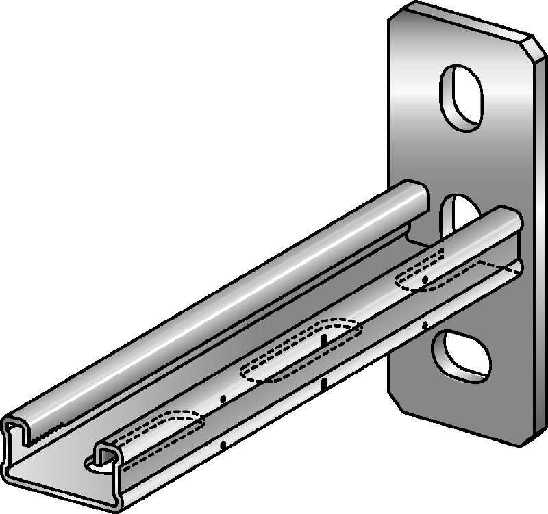 MQK-21-R Stainless steel bracket for medium-duty applications