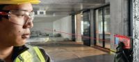 PD-I Lasermittari Kestävä lasermittari älykkäillä mittaustoiminnoilla ja Bluetooth-yhteydellä sisäkäyttöön jopa 100 m:n etäisyydeltä Sovellukset 3